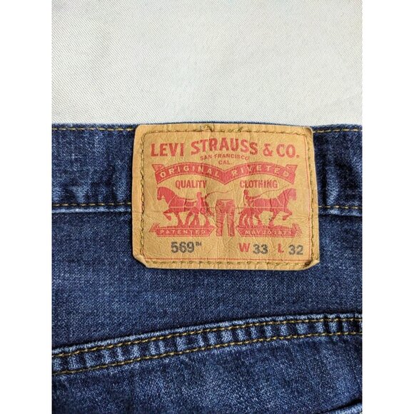 Levi's 569 Straight Jeans - Dark Blue Vintage - Picture 8 of 12